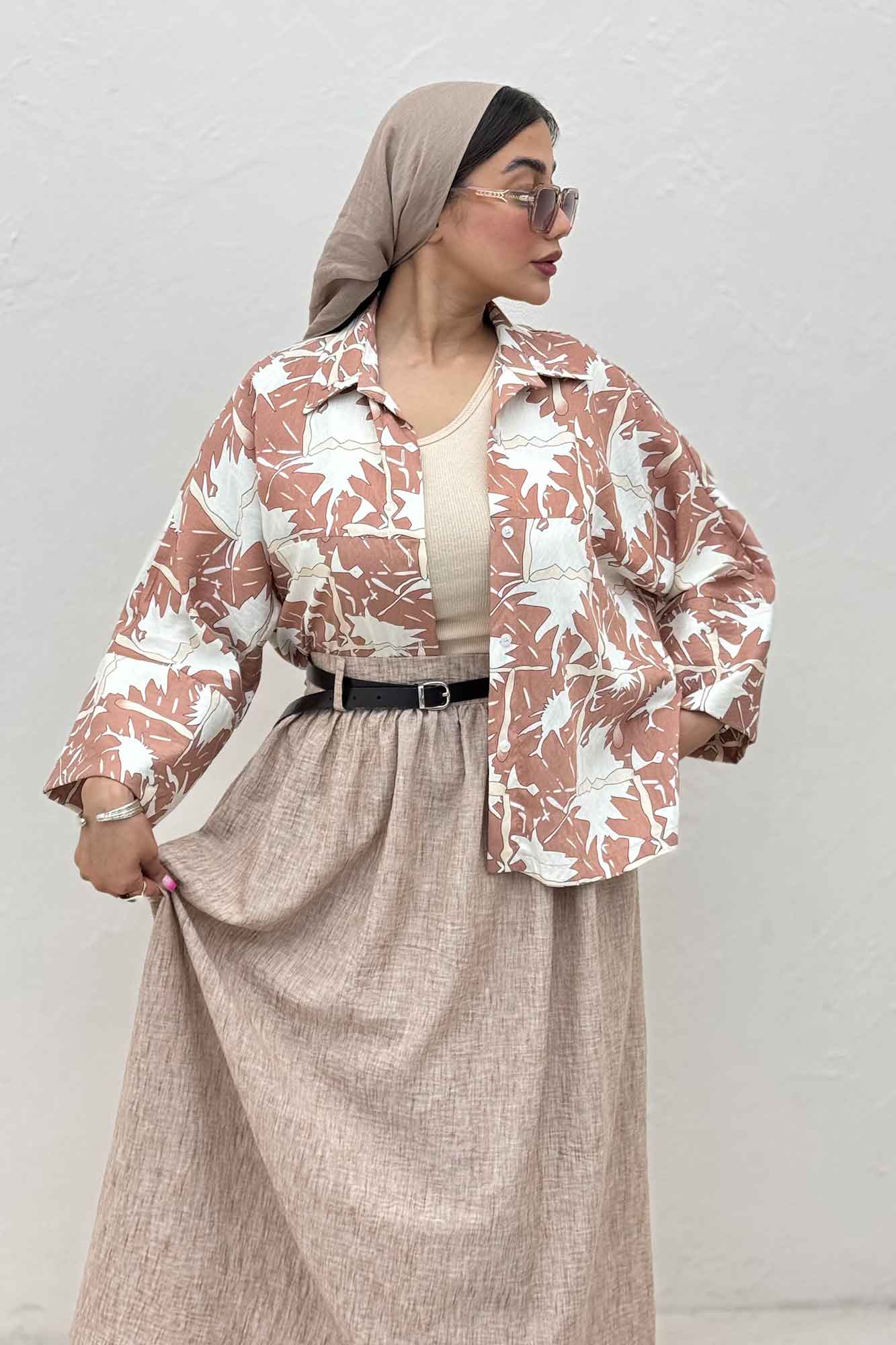 شومیز مانتویی پری کیمونو مچ پهن