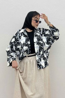 شومیز مانتویی پری کیمونو مچ پهن