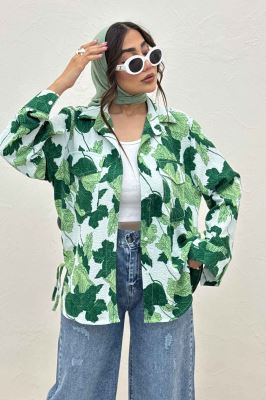 مانتو دو جیب پاکتی ونوس برگینه بغل بند