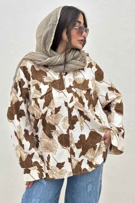 مانتو دو جیب پاکتی ونوس برگینه بغل بند