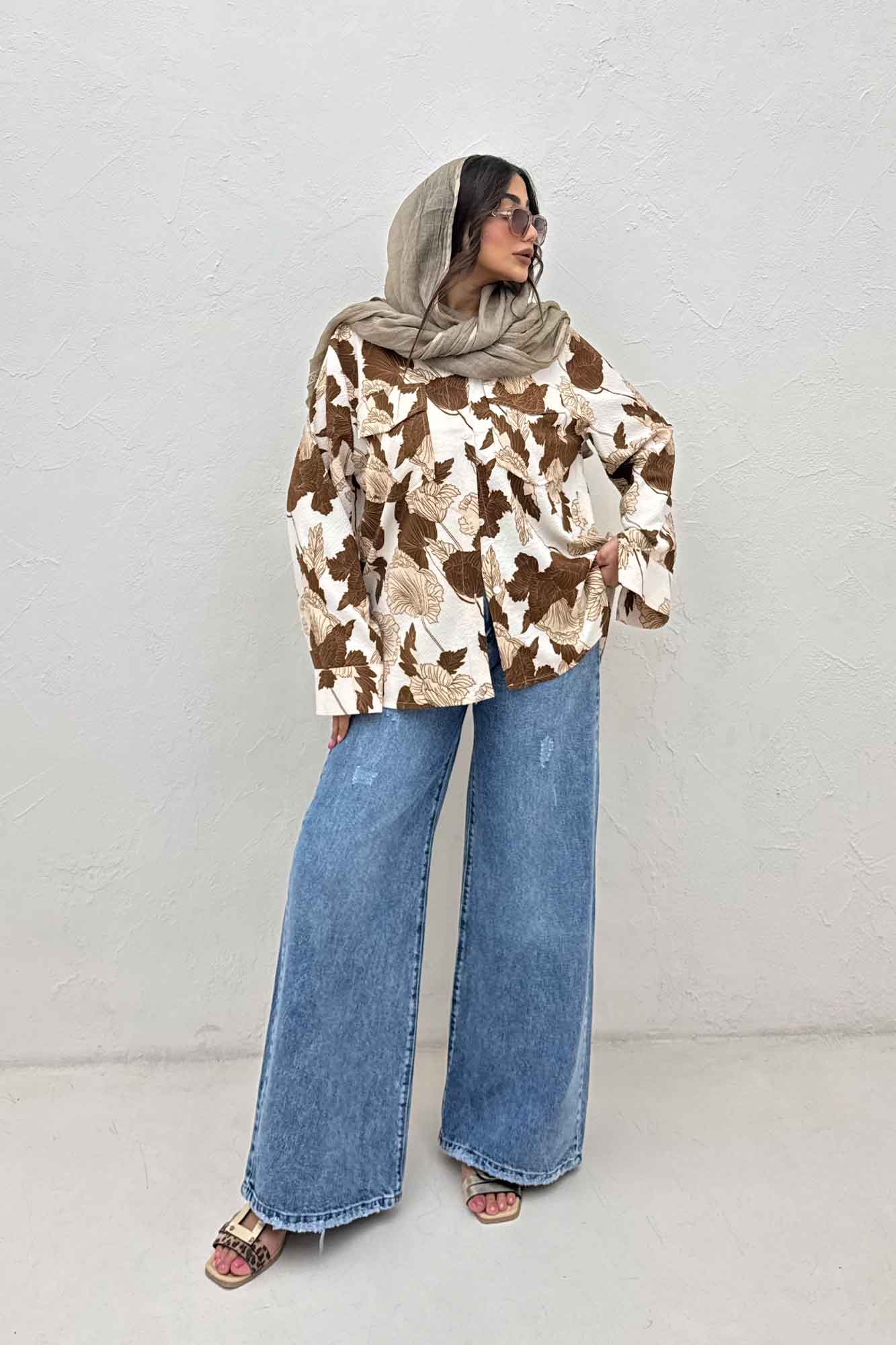 مانتو دو جیب پاکتی ونوس برگینه بغل بند