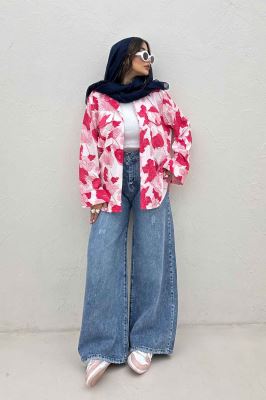 مانتو دو جیب پاکتی ونوس برگینه بغل بند