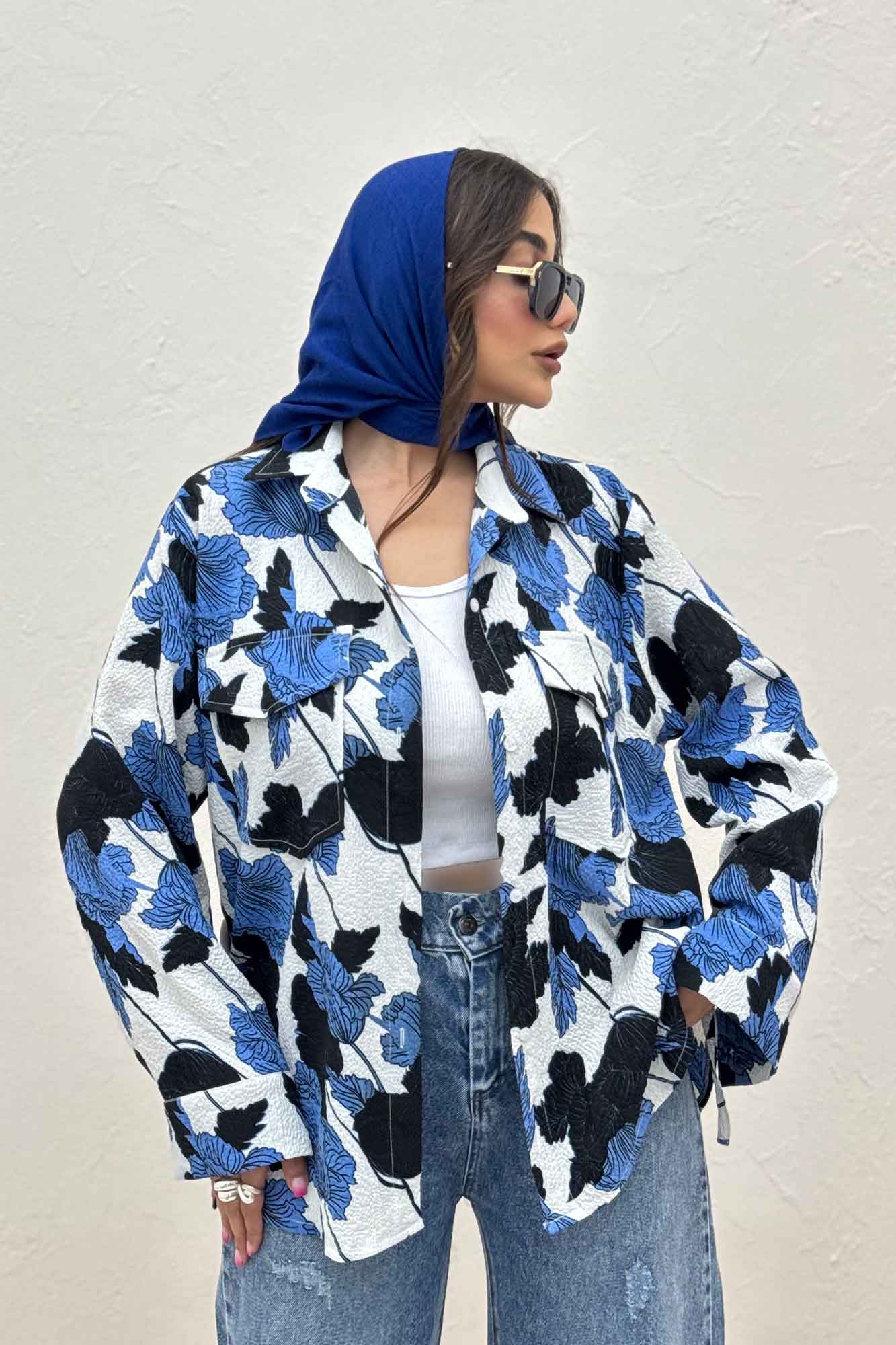 مانتو دو جیب پاکتی ونوس برگینه بغل بند