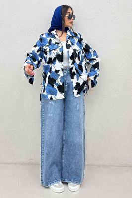 مانتو دو جیب پاکتی ونوس برگینه بغل بند