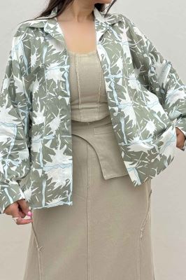 شومیز مانتویی پری طرحدار تک پیله