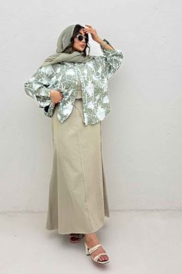 شومیز مانتویی پری طرحدار تک پیله