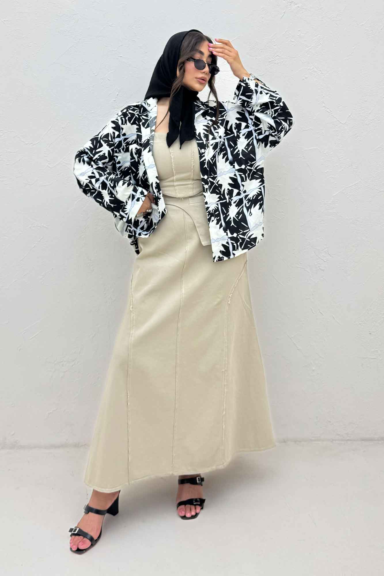 شومیز مانتویی پری طرحدار تک پیله