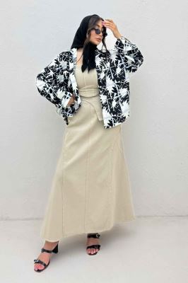 شومیز مانتویی پری طرحدار تک پیله