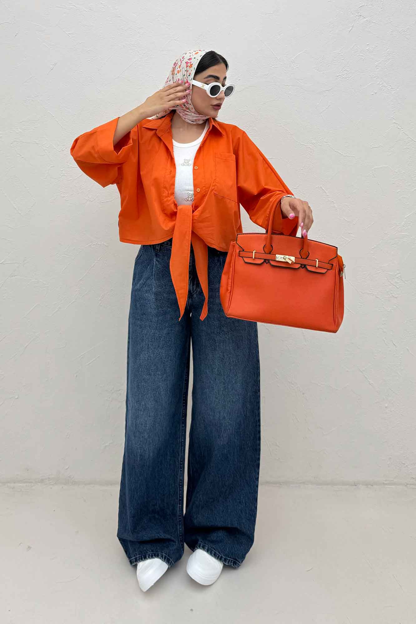 شومیز گره ای پری ساده