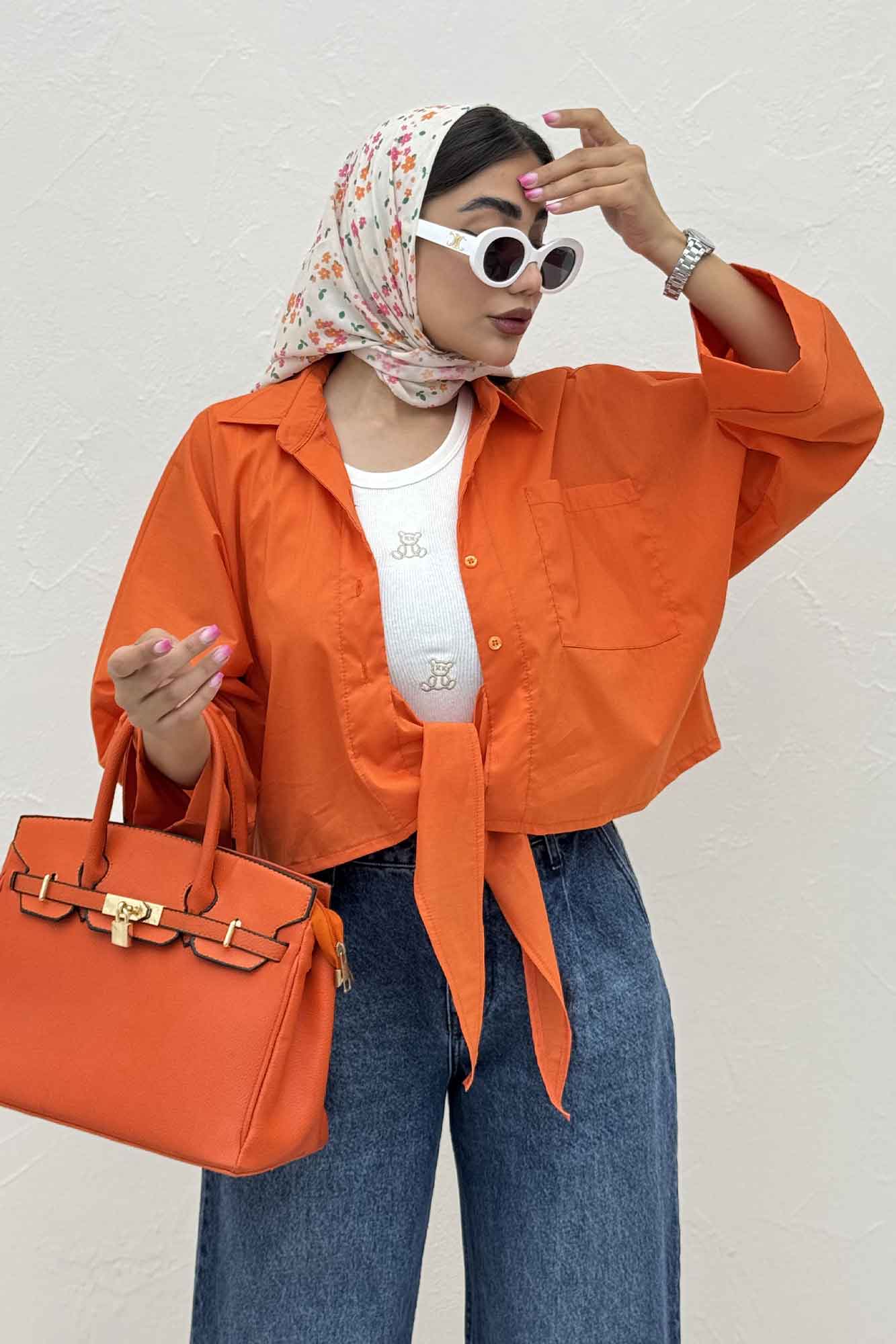 شومیز گره ای پری ساده