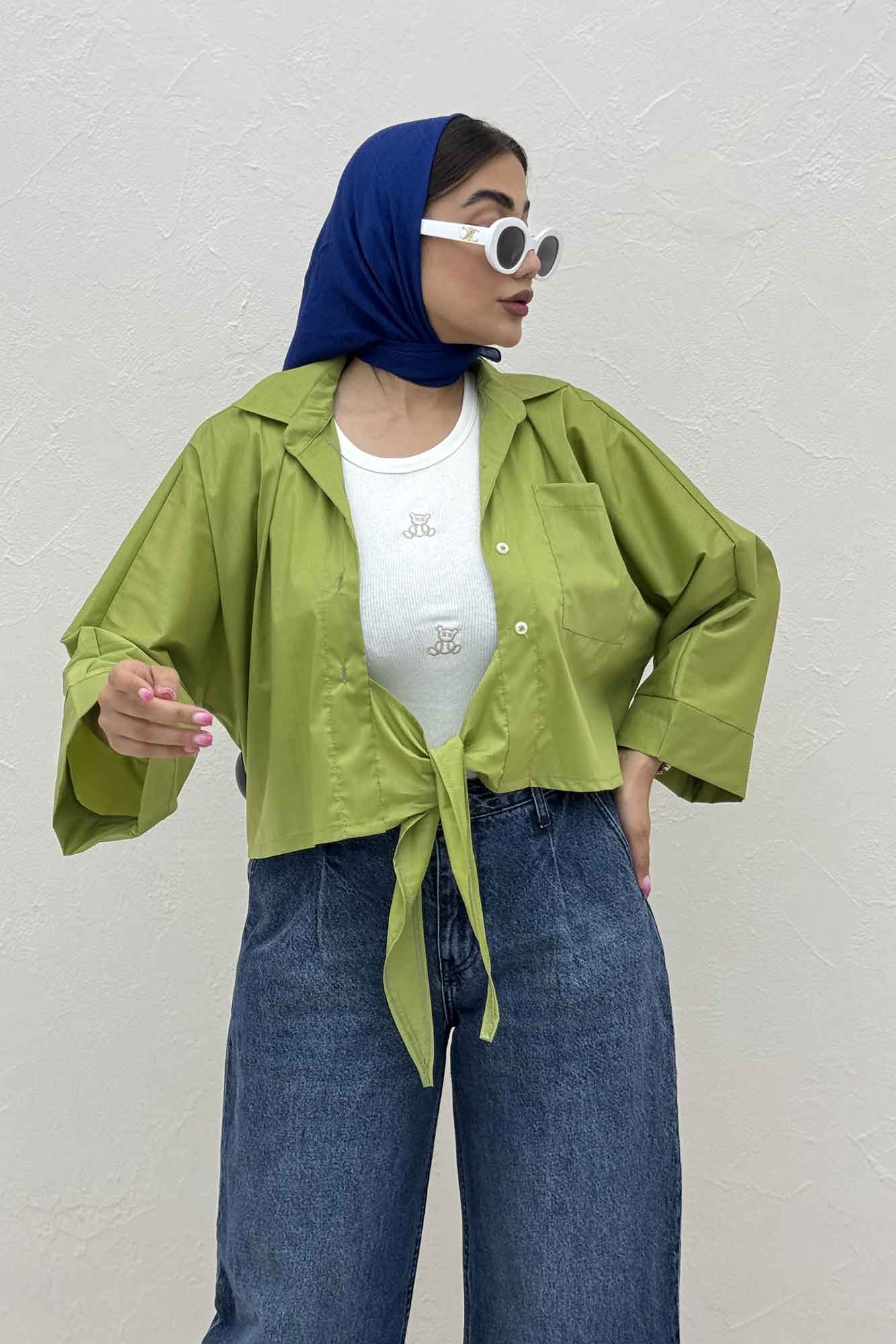 شومیز گره ای پری ساده