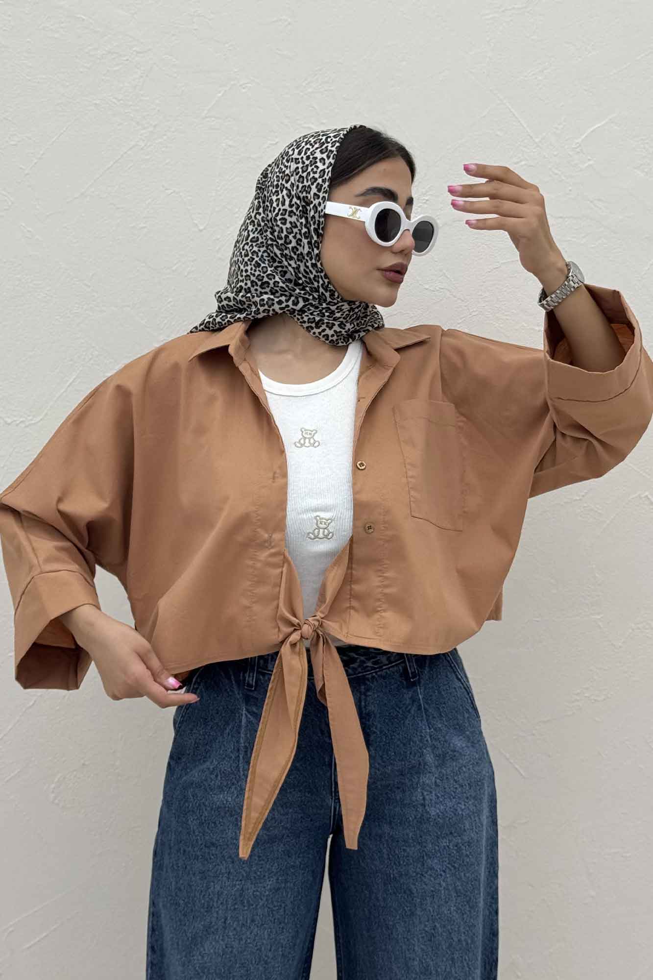 شومیز گره ای پری ساده