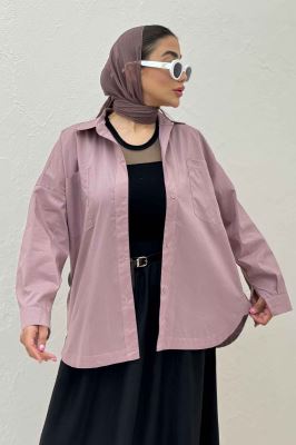 مانتو پری ساده بغل هلال دو جیب