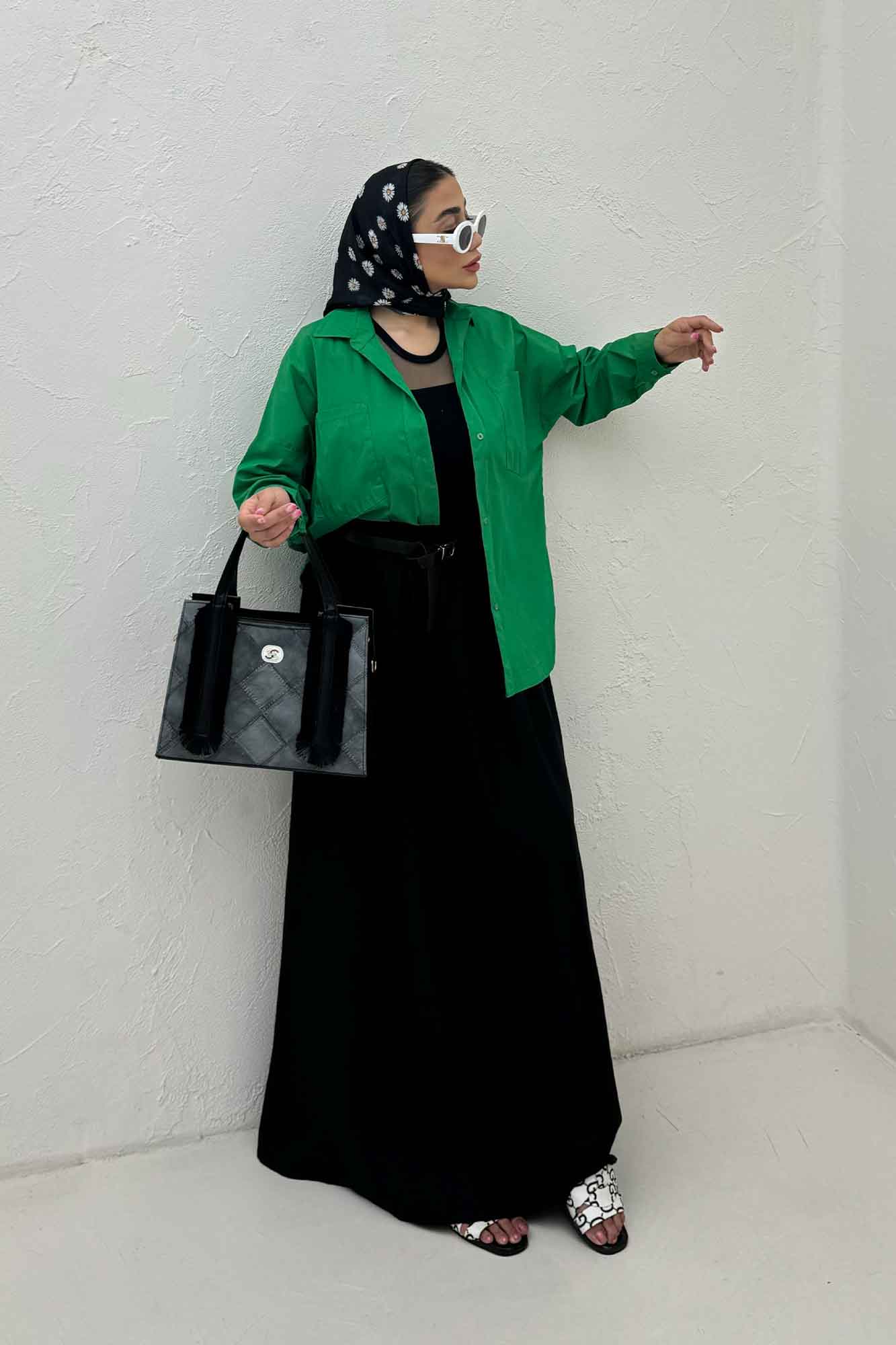 مانتو پری ساده بغل هلال دو جیب