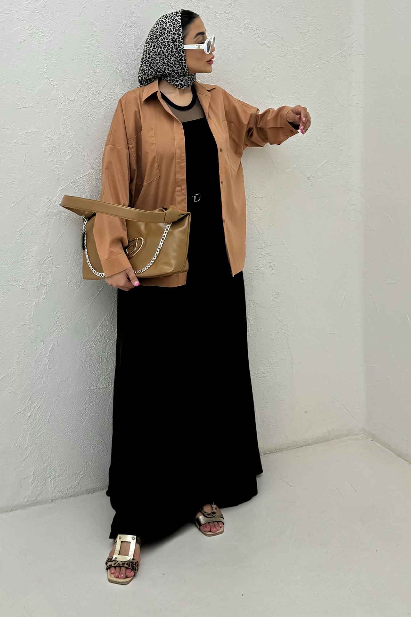 مانتو پری ساده بغل هلال دو جیب