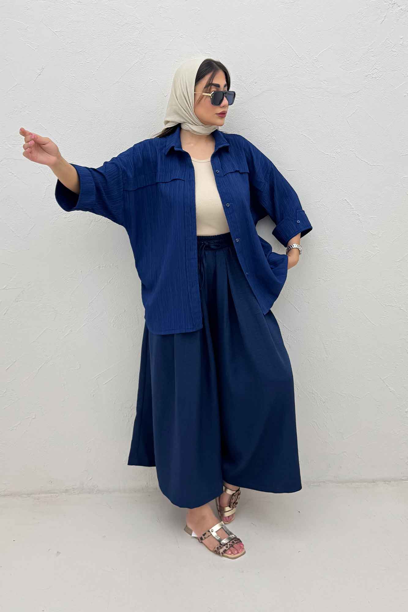 مانتو کریشه یراقدار مچ پاکتی 