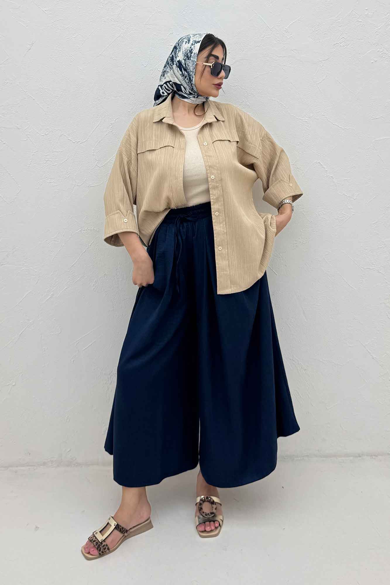 مانتو کریشه یراقدار مچ پاکتی 