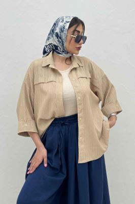 مانتو کریشه یراقدار مچ پاکتی 