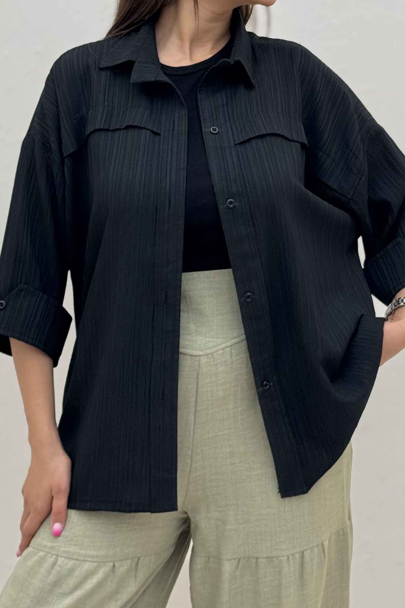 مانتو کریشه یراقدار مچ پاکتی 