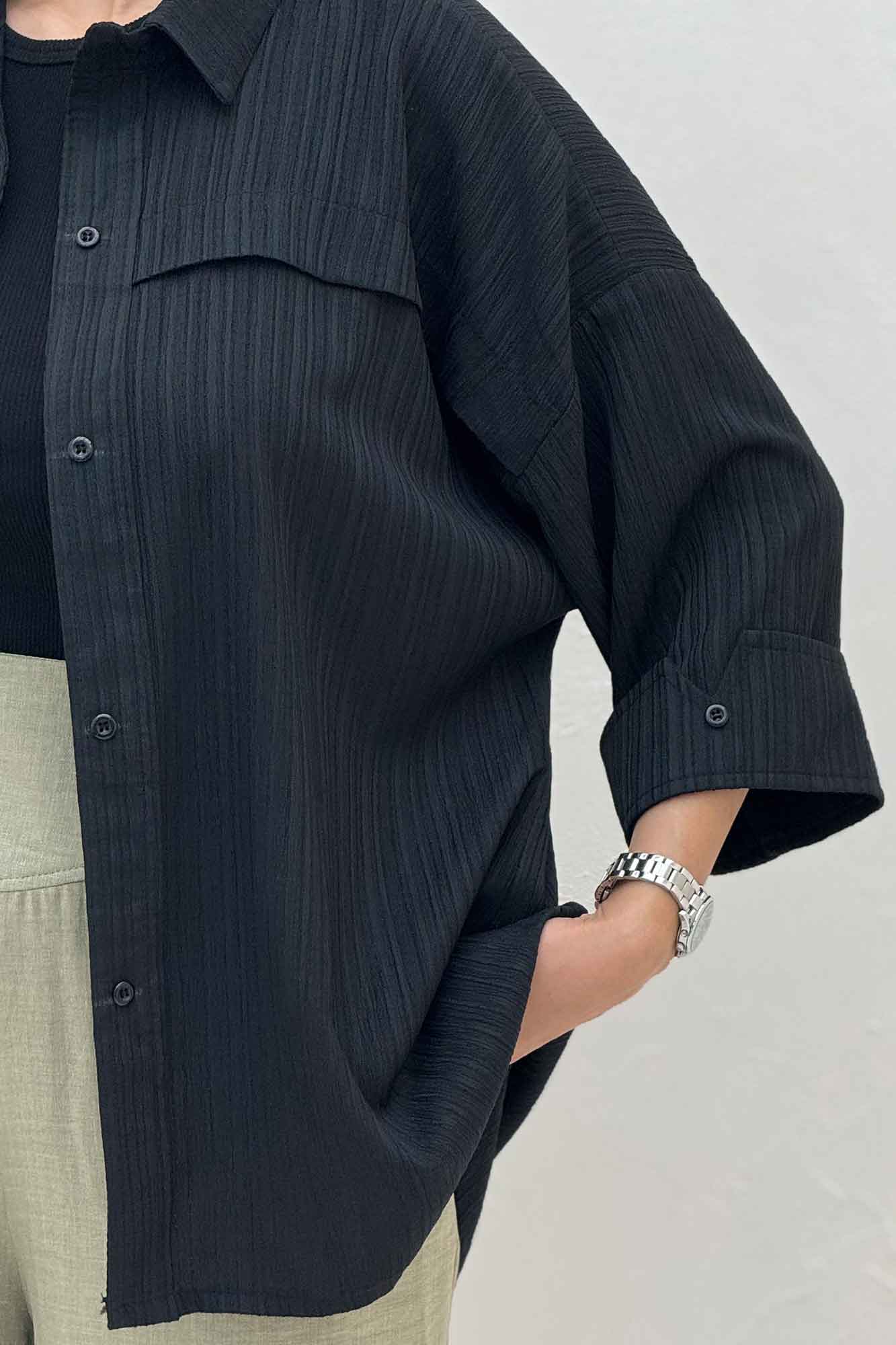 مانتو کریشه یراقدار مچ پاکتی 