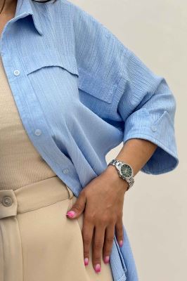 مانتو کریشه یراقدار مچ پاکتی 