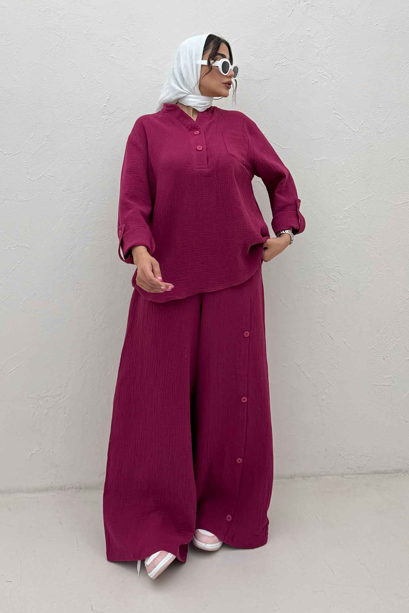 ست بلوز و شلوار دبل فیس آرسین