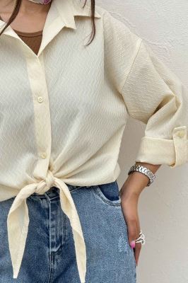 شومیز گره ای پفکی تیلو