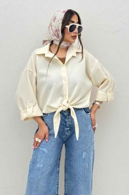 شومیز گره ای پفکی تیلو