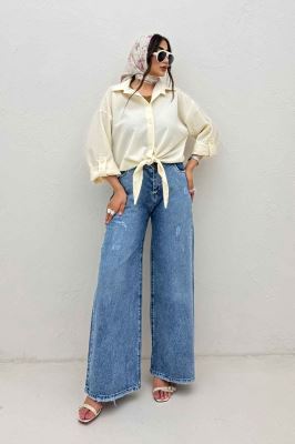 شومیز گره ای پفکی تیلو