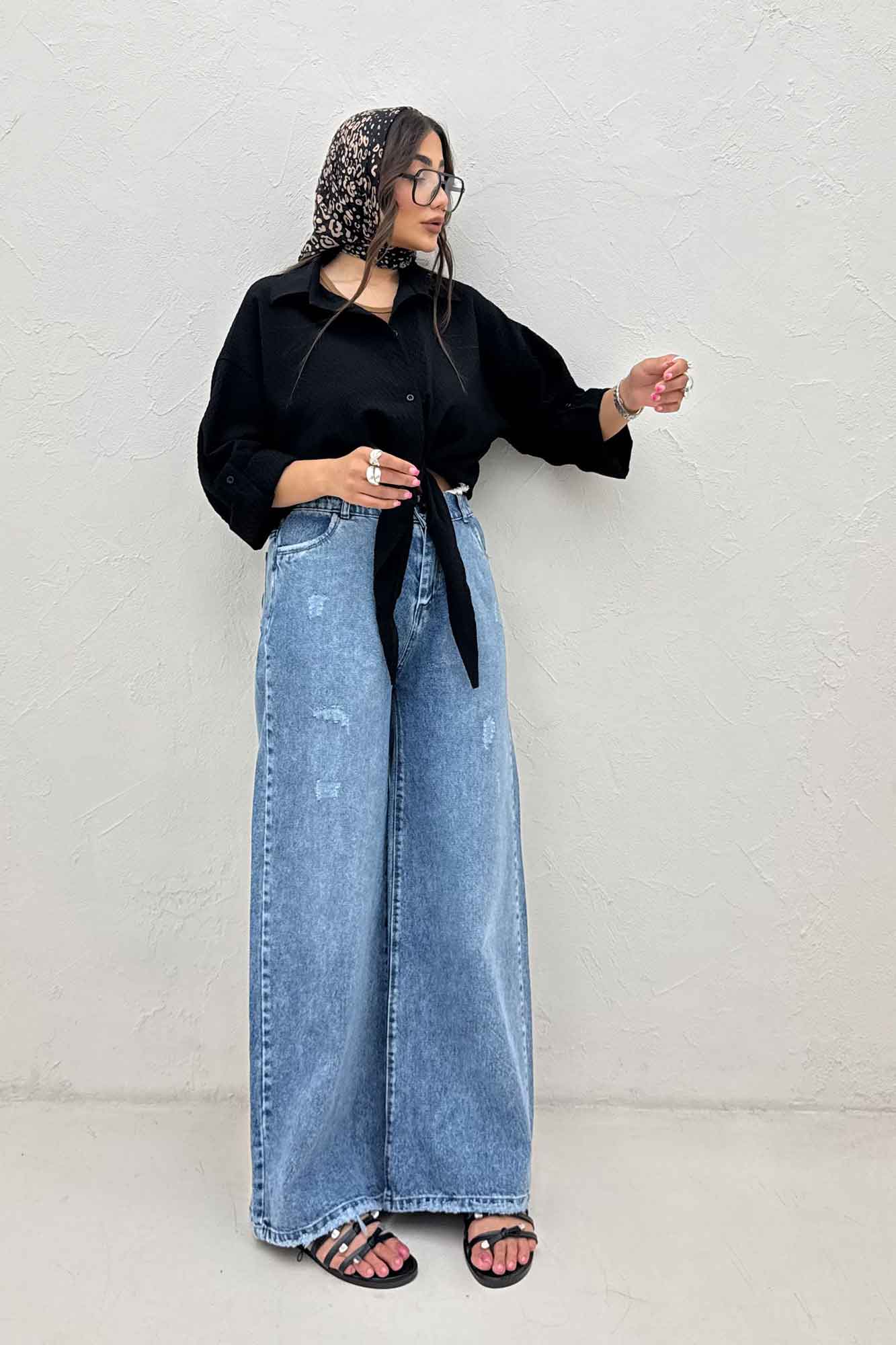 شومیز گره ای پفکی تیلو