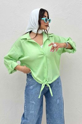 شومیز گره ای پفکی تیلو