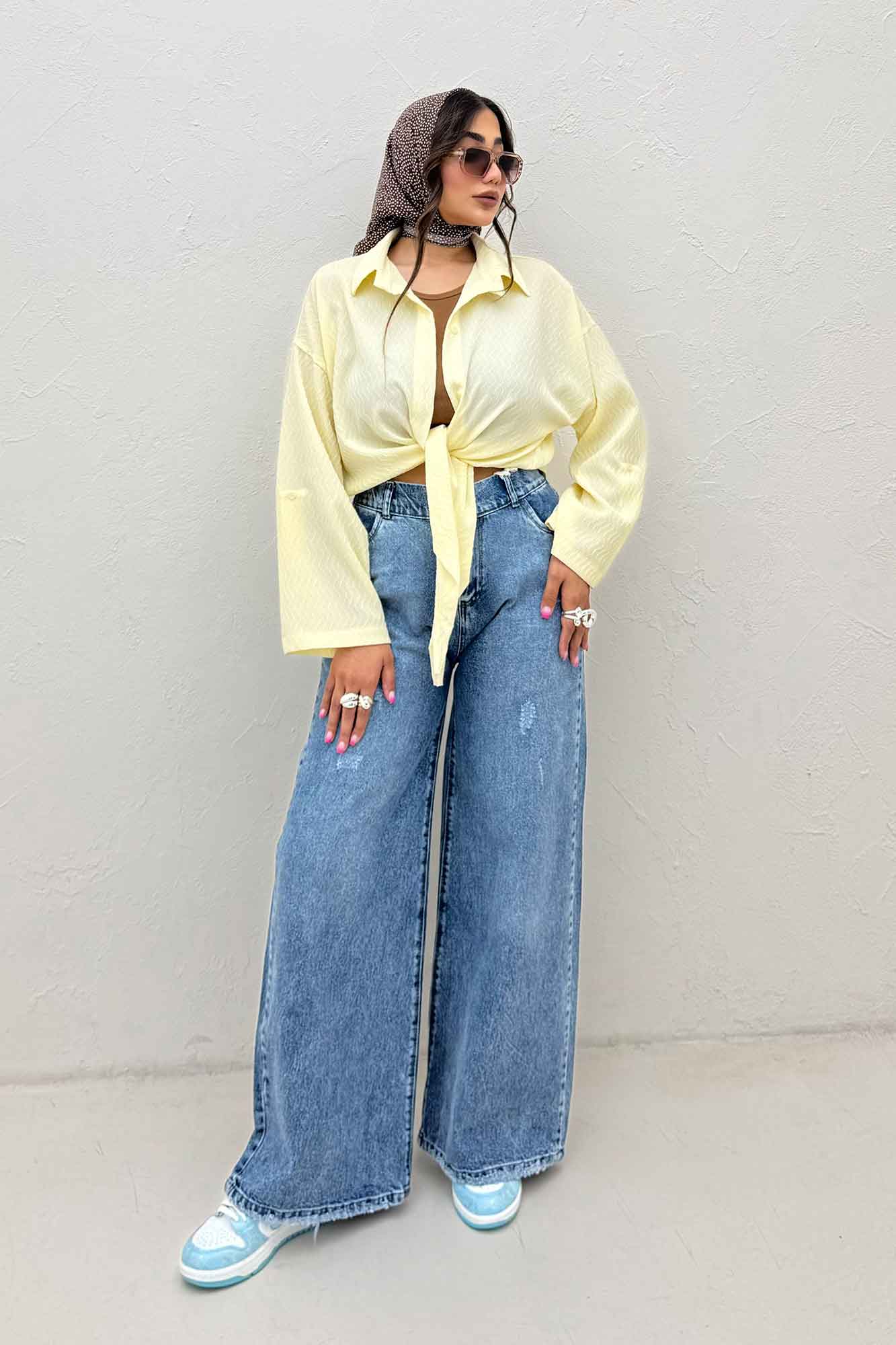 شومیز گره ای پفکی تیلو