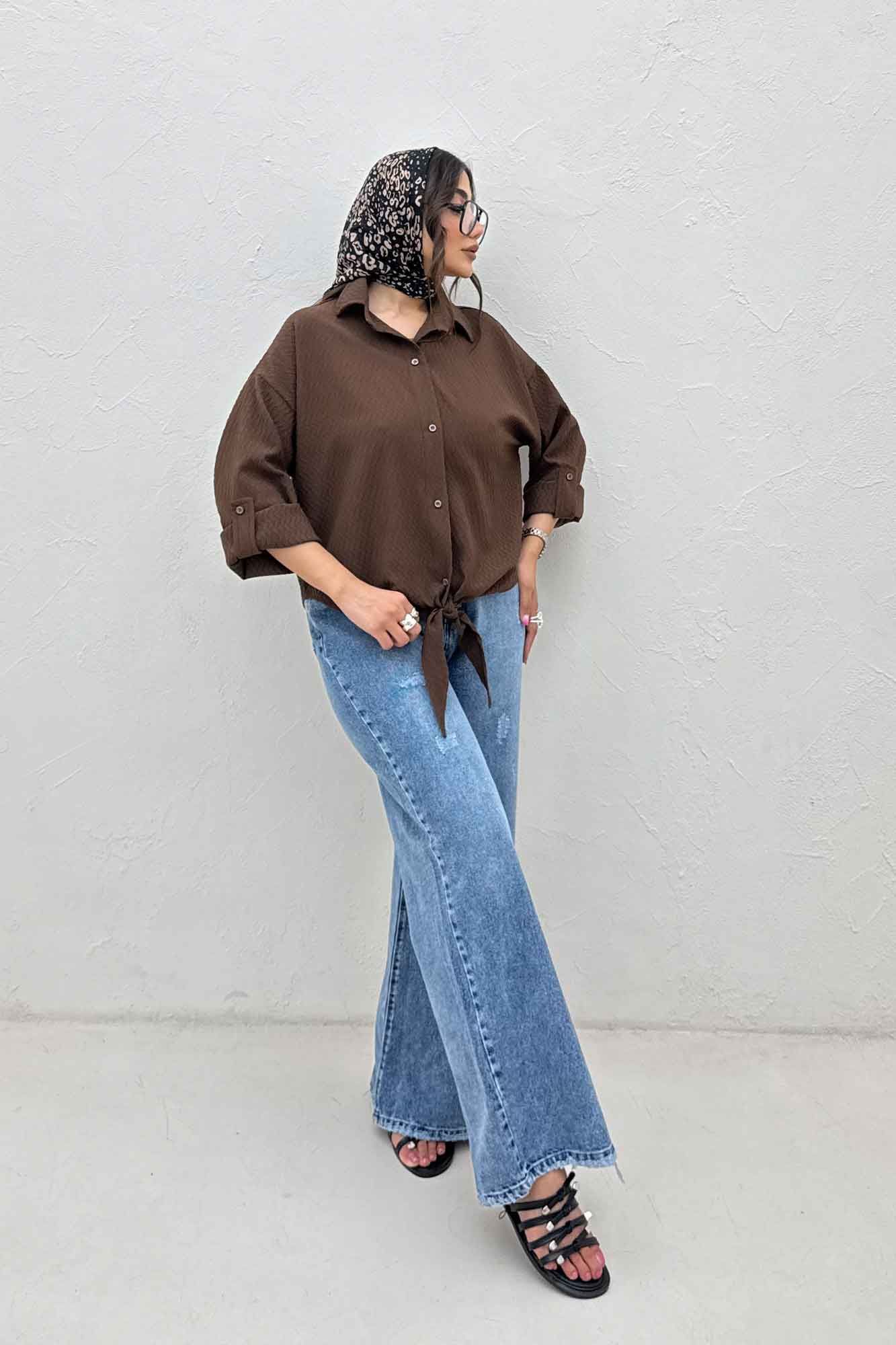 شومیز گره ای پفکی تیلو