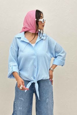 شومیز گره ای پفکی تیلو