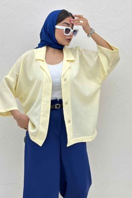 مانتو یقه شکاری آستین سه رب فالین