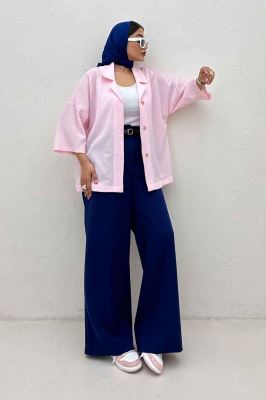 مانتو یقه شکاری آستین سه رب فالین