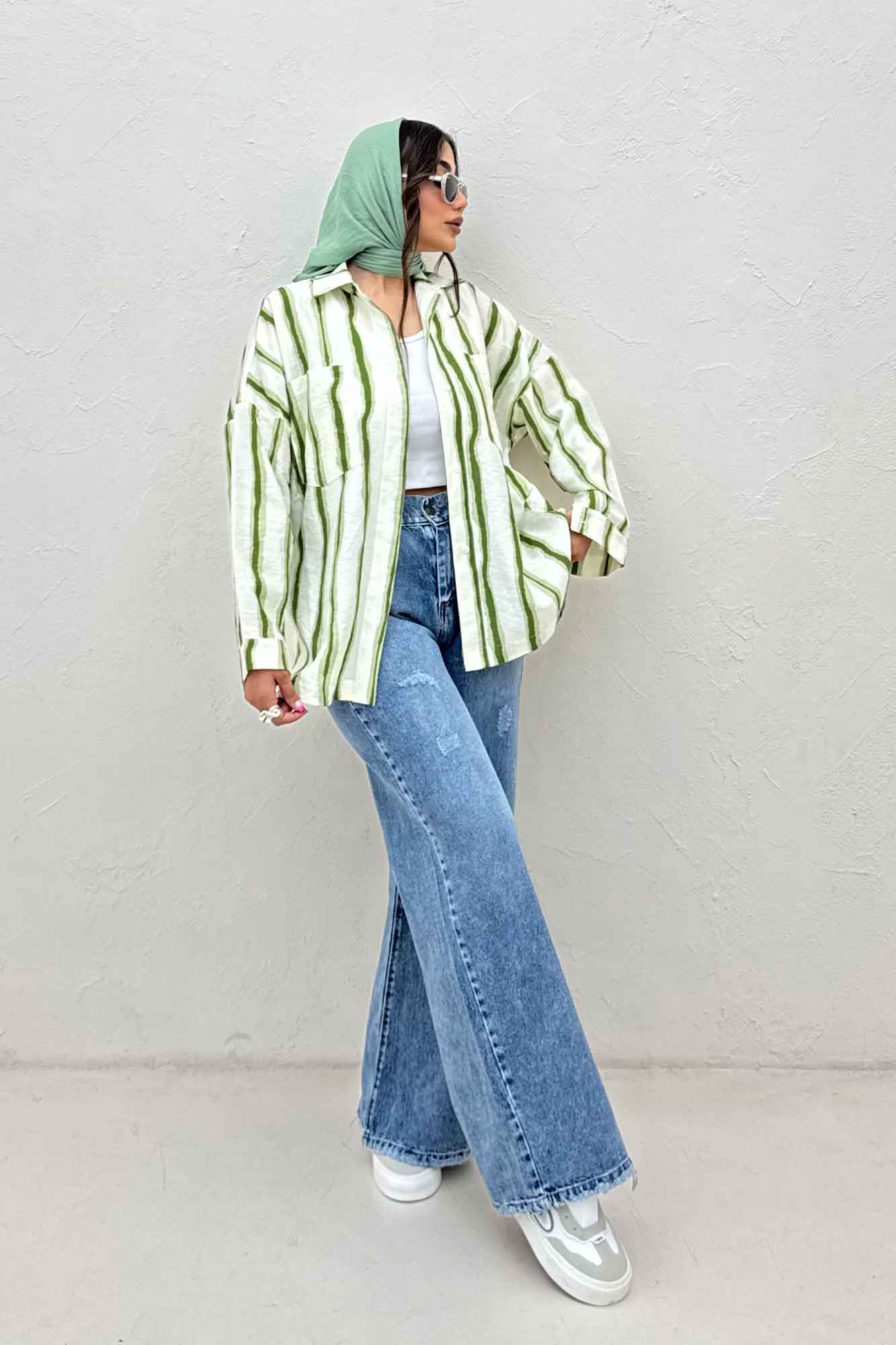 مانتو پری طرح دار بغل هلال 