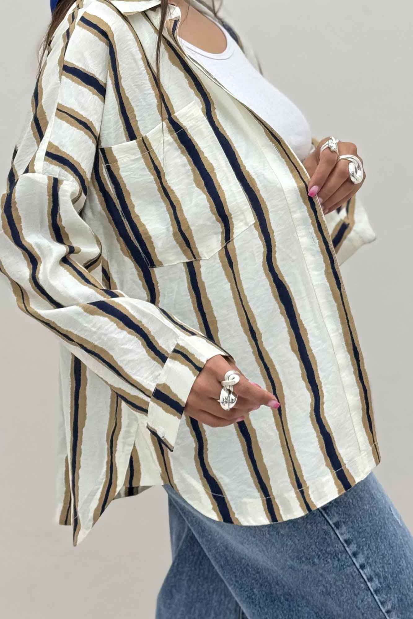 مانتو پری طرح دار بغل هلال 