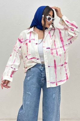 مانتو پری طرح دار بغل هلال 