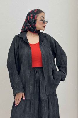 ست شومیز و دامن زارا پرینت آنیرو