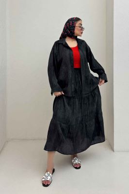 ست شومیز و دامن زارا پرینت آنیرو