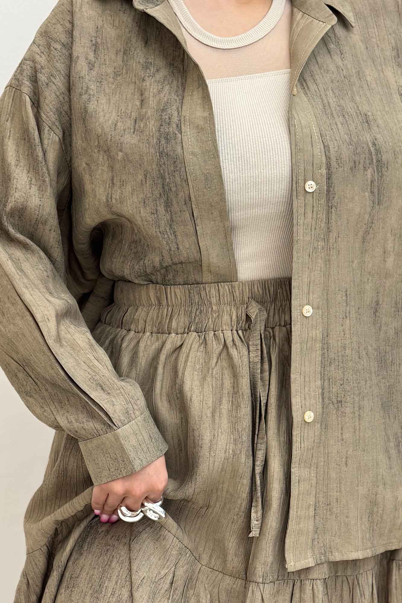 ست شومیز و دامن زارا پرینت آنیرو