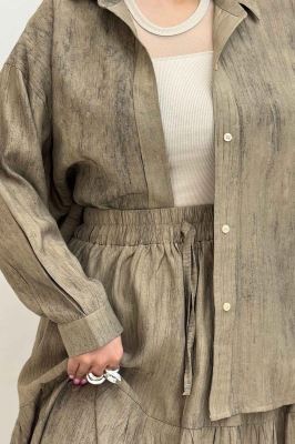 ست شومیز و دامن زارا پرینت آنیرو