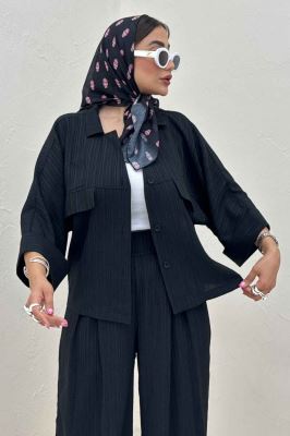 ست شومیز و شلوار کریشه LEON