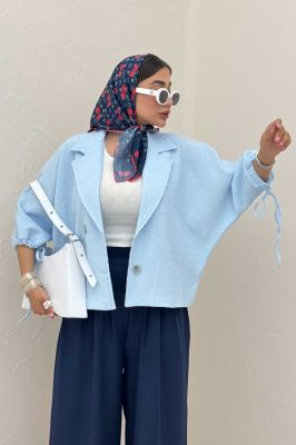 کت آستین خفاشی گت دار ماچا