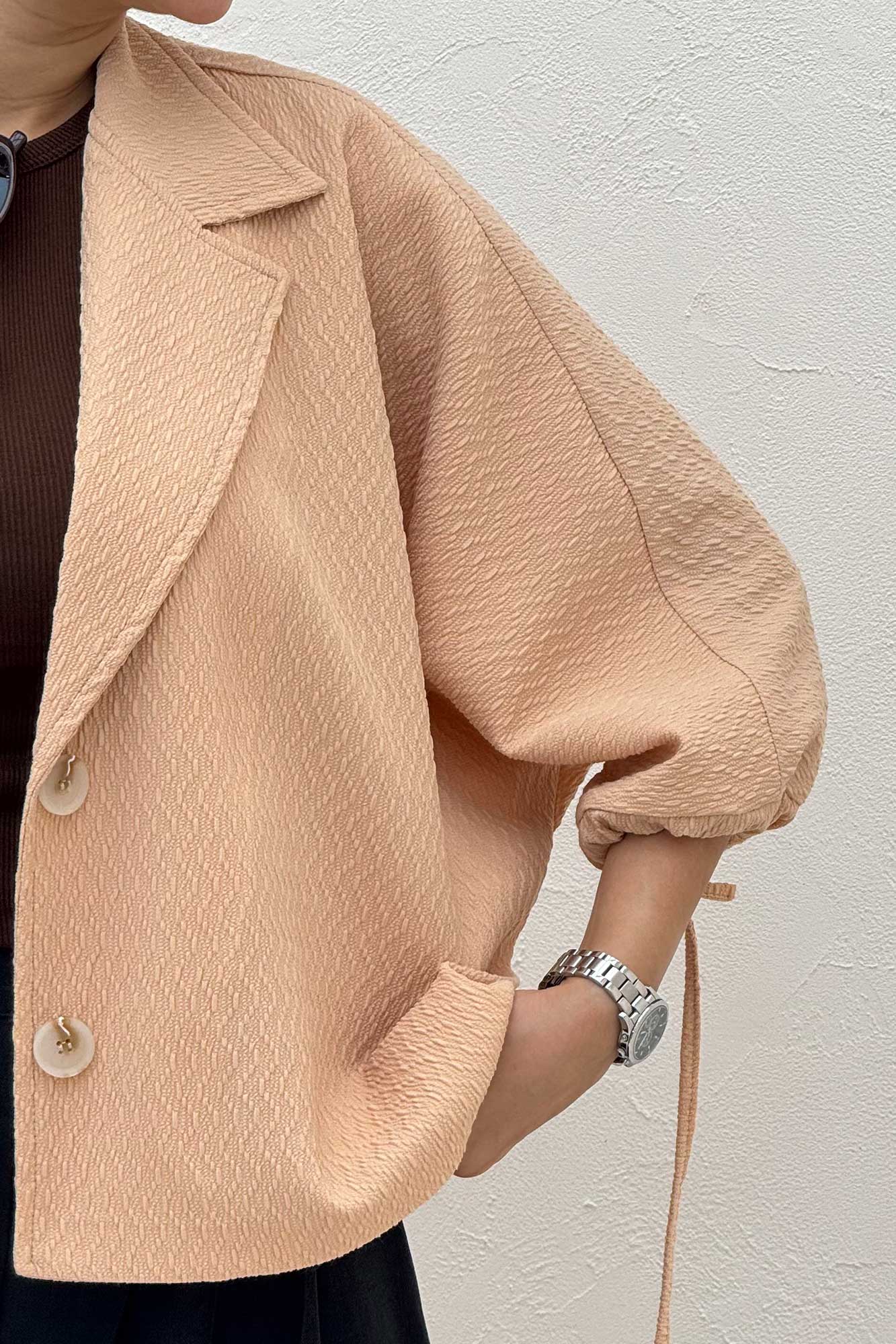 کت آستین خفاشی گت دار ماچا