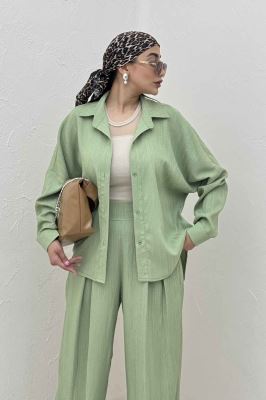 شومیز مانتویی کریشه پایین هلال