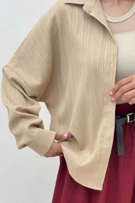 شومیز مانتویی کریشه پایین هلال