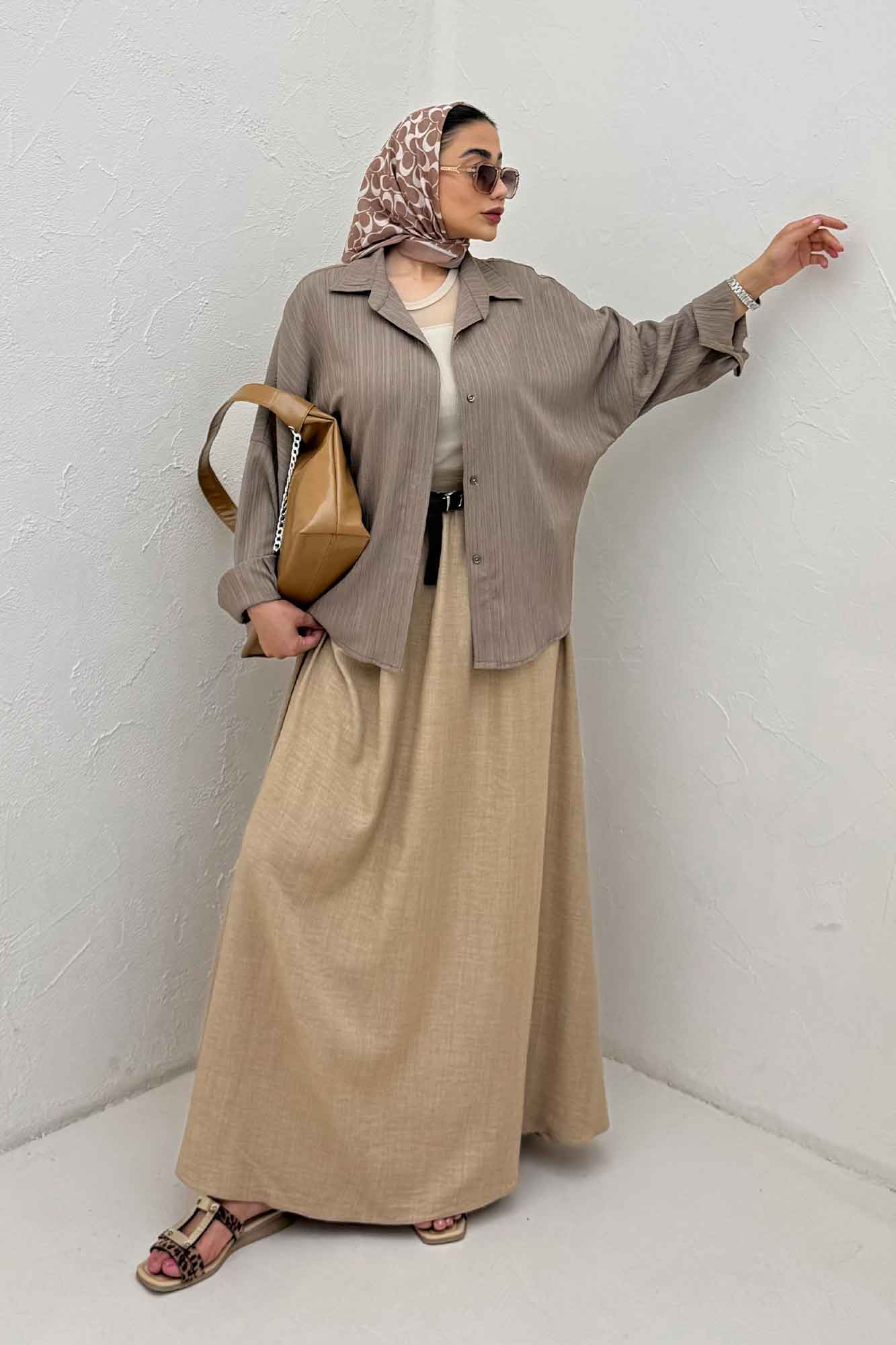 شومیز مانتویی کریشه پایین هلال