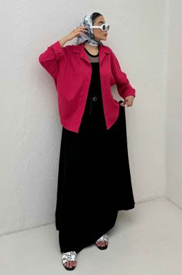 شومیز مانتویی کریشه پایین هلال